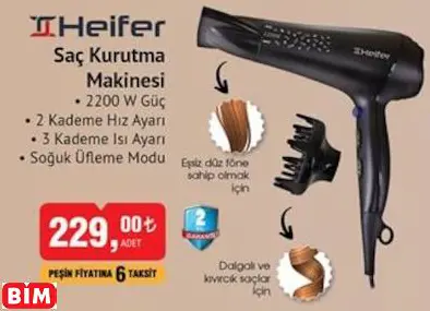 HEİFER SAÇ KURUTMA MAKİNESİ